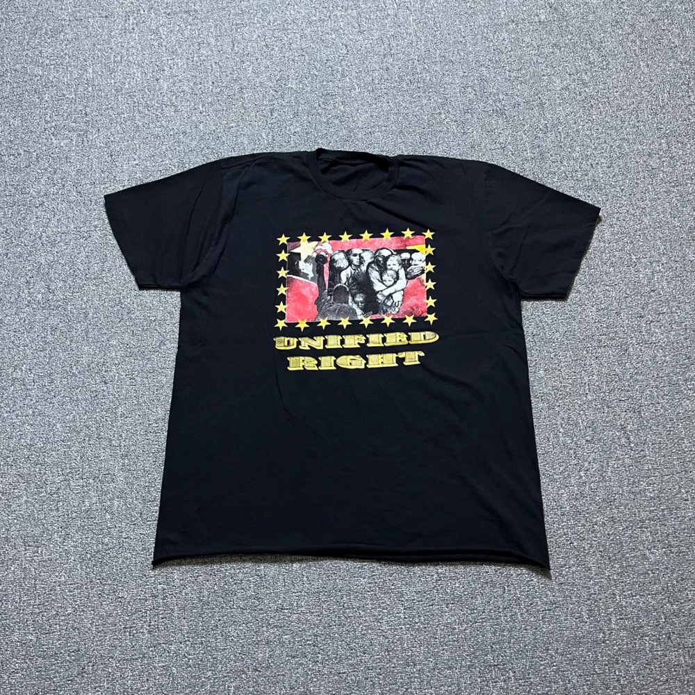 Unified Right Band T-Shirt Black The New Colossus Poem Streetwear Cropped Punk